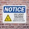 Signmission UV Light Hazard Avoid Looking OSHA Notice Sign, Plastic, 10in W x 7in L, 2PK OS-2PACK-NS-P-710-L-18852 - alternate 3